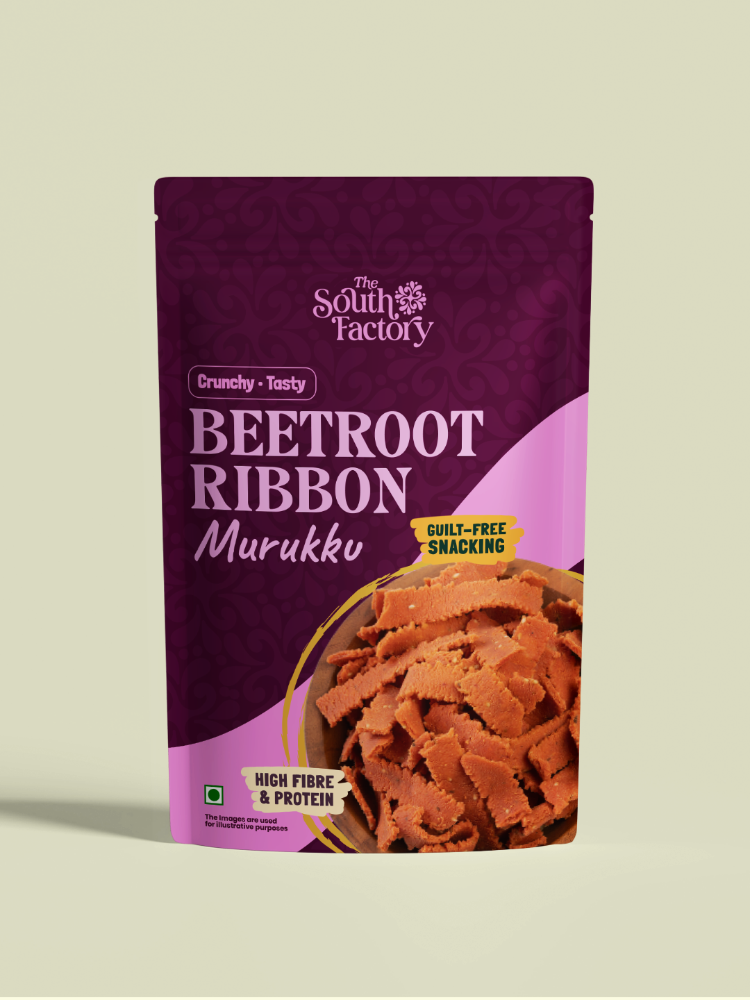Beetroot Ribbon Murukku